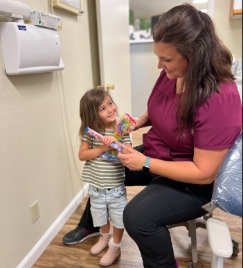 Dahle Family Dentistry happy child after a dentist visit